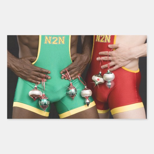 Sticker Rectangulaire Noël 18367 (Devant)