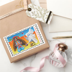 Sticker Rectangulaire Noël australien de la Nativité