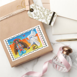 Sticker Rectangulaire Noël australien de la Nativité