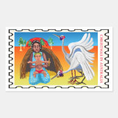 Sticker Rectangulaire Noël australien de la Nativité (Devant)