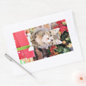 Sticker Rectangulaire Noël - Chat Kitty - Monki (Enveloppe)