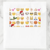 Sticker Rectangulaire noël emojis (Sac)