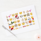 Sticker Rectangulaire noël emojis (Enveloppe)