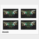 Sticker Rectangulaire Noël hiver Green Man (Feuille)