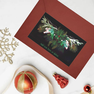 Sticker Rectangulaire Noël hiver Green Man