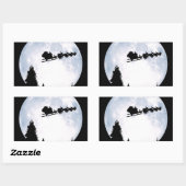 Sticker Rectangulaire Noël Lune (Feuille)