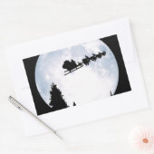 Sticker Rectangulaire Noël Lune (Enveloppe)