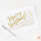 Sticker Rectangulaire noël moderne, minimaliste, noël minimaliste, m (Enveloppe)