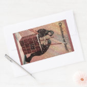 Sticker Rectangulaire Noël Ou Poussière, Garçon Chimney Balayage Antique (Enveloppe)