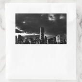 Sticker Rectangulaire Noir et blanc New York City (Sac)