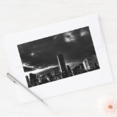 Sticker Rectangulaire Noir et blanc New York City (Enveloppe)