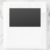 Sticker Rectangulaire Noir Tigement Tissé Fibre de Carbone Texté (Sac)