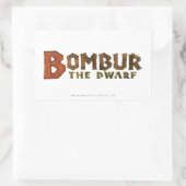 Sticker Rectangulaire Nom Bombur (Sac)