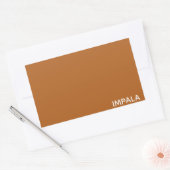 Sticker Rectangulaire Nom de couleur brun Impala (Enveloppe)