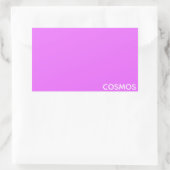 Sticker Rectangulaire Nom de couleur pourpre cosmos (Sac)