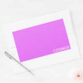 Sticker Rectangulaire Nom de couleur pourpre cosmos (Enveloppe)