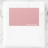 Sticker Rectangulaire Nom de couleur rose quartz rose (Sac)