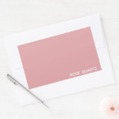 Sticker Rectangulaire Nom de couleur rose quartz rose (Enveloppe)