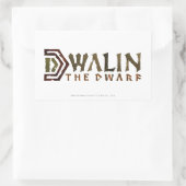 Sticker Rectangulaire Nom de Dwalin (Sac)