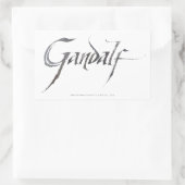 Sticker Rectangulaire Nom de Gandalf Texté (Sac)