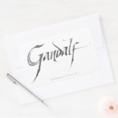 Sticker Rectangulaire Nom de Gandalf Texté (Enveloppe)