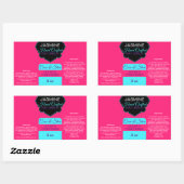 Sticker Rectangulaire Nom de l'entreprise ou conteneur de logo (Feuille)