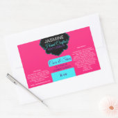 Sticker Rectangulaire Nom de l'entreprise ou conteneur de logo (Enveloppe)