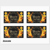 Sticker Rectangulaire Nom de l'État et fabricant de sucre (lot et date) (Feuille)