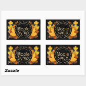 Sticker Rectangulaire Nom de l'État et fabricant de sucre (lot et date)  (Feuille)