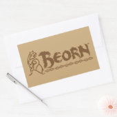 Sticker Rectangulaire Nom de l'ours BEORN™ (Enveloppe)