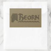 Sticker Rectangulaire Nom de tête d'ours BEORN™ (Sac)