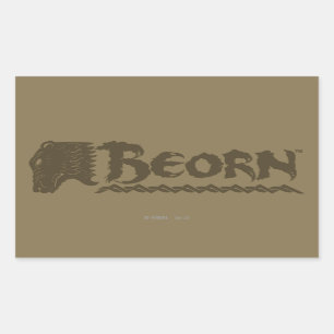 Sticker Rectangulaire Nom de tête d'ours de BEORN™