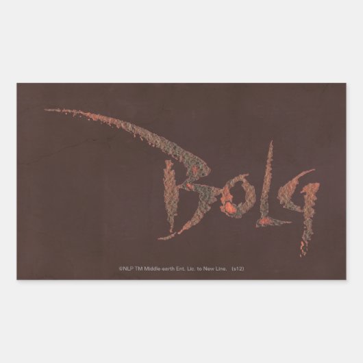 Sticker Rectangulaire Nom du bloc (Devant)