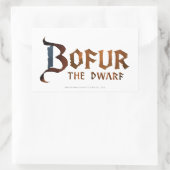 Sticker Rectangulaire Nom du bofur (Sac)