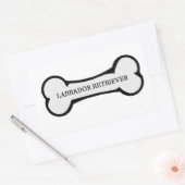 Sticker Rectangulaire nom du laboratoire sur l'os (Enveloppe)