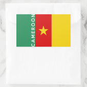 Sticker Rectangulaire nom du symbole du pays du cameroun (Sac)
