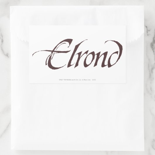 Sticker Rectangulaire Nom ELROND™ Solide (Sac)