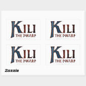 Sticker Rectangulaire Nom Kili (Feuille)