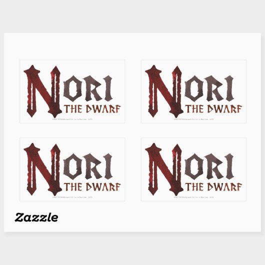 Sticker Rectangulaire Nom Nori (Feuille)