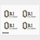 Sticker Rectangulaire Nom Ori (Feuille)
