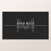 Sticker Rectangulaire Nom professionnel moderne Dark Grey