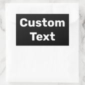 Sticker Rectangulaire Noms personnalisés / personnalisés faits / Customi (Sac)