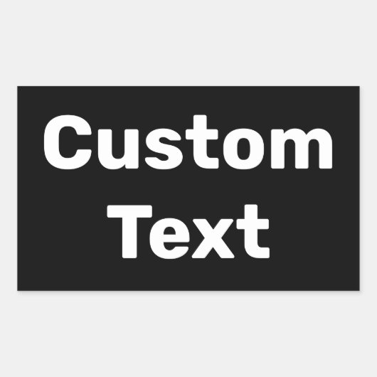 Sticker Rectangulaire Noms personnalisés / personnalisés faits / Customi (Devant)