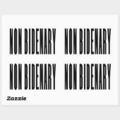 Sticker Rectangulaire Non Bidenary | Anti Joe Biden | Lumière (Feuille)