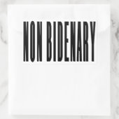 Sticker Rectangulaire Non Bidenary | Anti Joe Biden | Lumière (Sac)