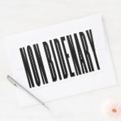 Sticker Rectangulaire Non Bidenary | Anti Joe Biden | Lumière (Enveloppe)