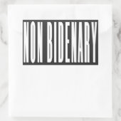 Sticker Rectangulaire Non Bidenary | Anti Joe Biden | Sombre (Sac)