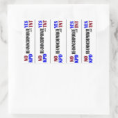 Sticker Rectangulaire Non KPD Oui TNT (Sac)