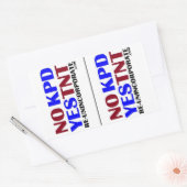 Sticker Rectangulaire Non KPD Oui TNT LG (Enveloppe)