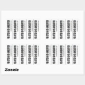 Sticker Rectangulaire Non pour l'annexion ! (Feuille)